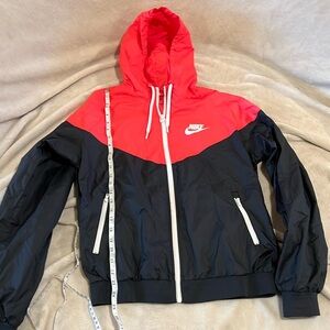 Nike Black and Pink Colorblock Windbreaker